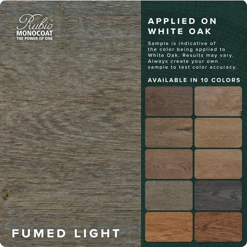 Rubio Monocoat Pre-Aging Wood Pre-Treatment, 200 ftÂ² - Fumed Light | Non-Reactive Water-Based Wood Stain | Aged Look for All Indoor Wooden Surfaces & Furniture | Use with Oil Plus 2C | 1 Liter - Image 2